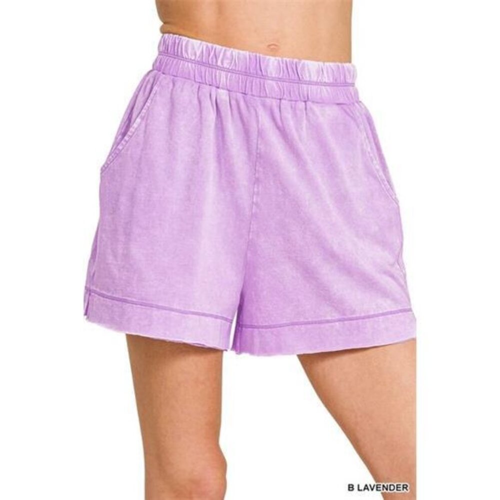 Zenana‎ Acid Washed Oversized Top & Shorts Set - Picture 5 of 12